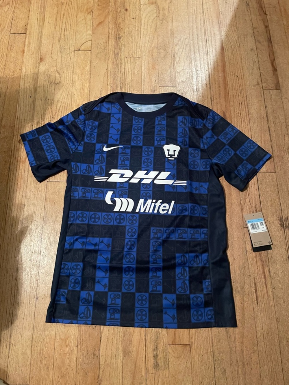 Nike Blue & Black Pumas UNAM Home Soccer Jersey with DHL